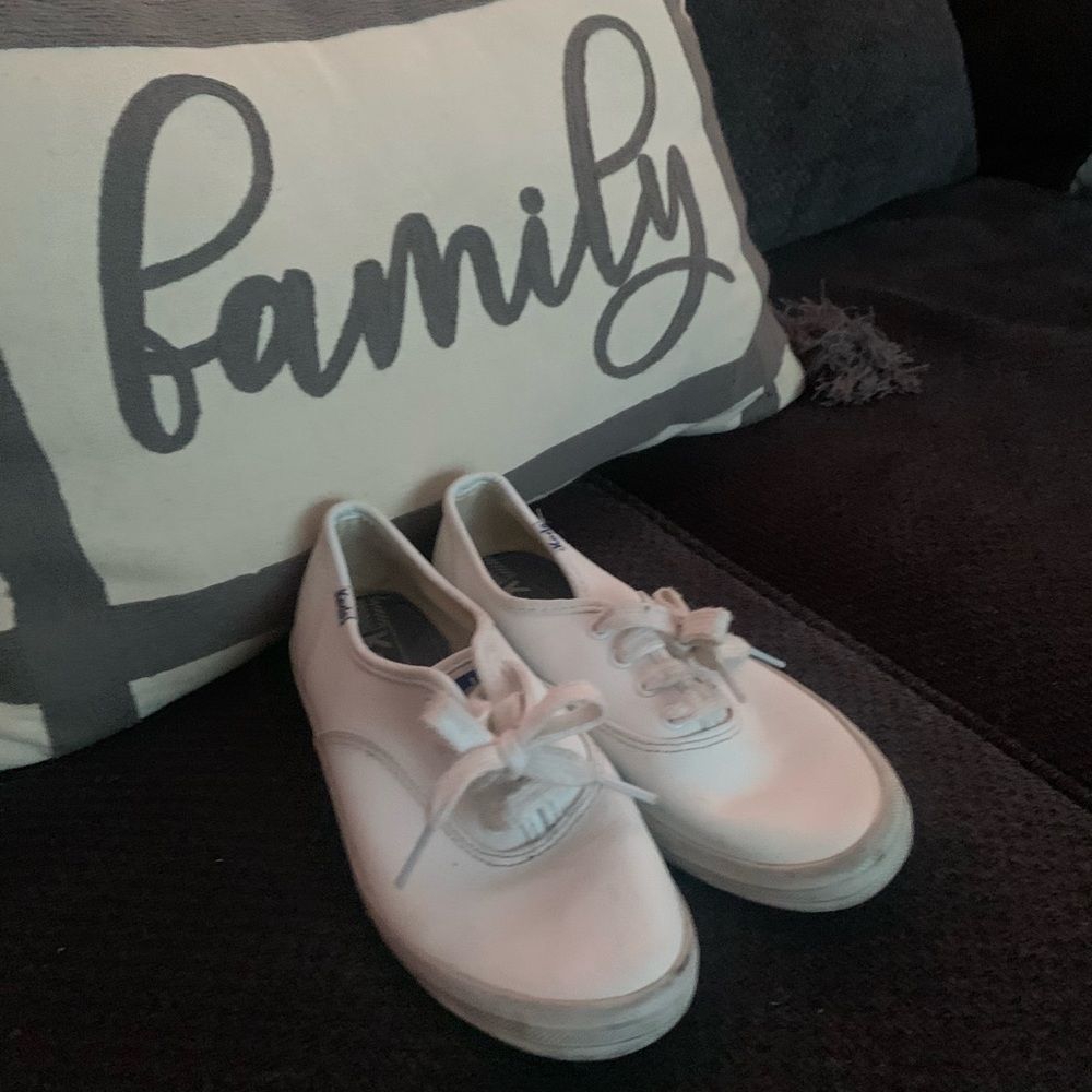 Girls white Keds